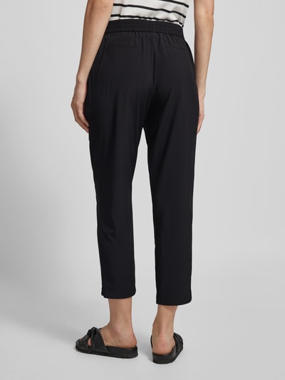 Someday Spodnie w jednolitym kolorze z elastycznym pasem model ‘Charlie’ Czarny 5