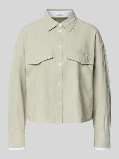 OPUS Hemdbluse mit Knopfleiste Modell 'Finsi' Mint 2