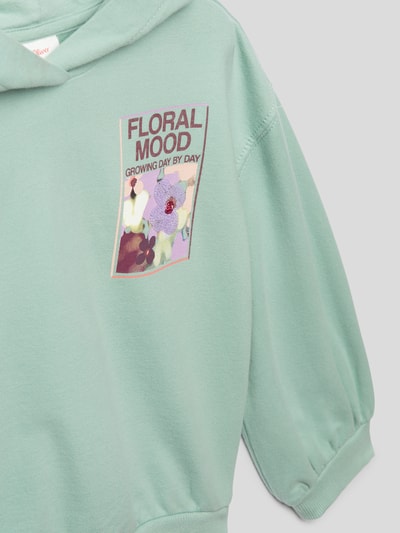 s.Oliver RED LABEL Hoodie mit Motiv-Print Mint 2