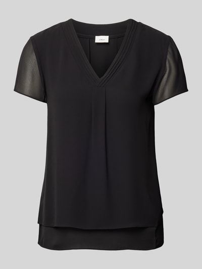 s.Oliver BLACK LABEL Blouseshirt met V-hals  - 2