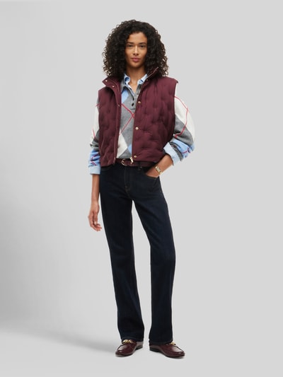 Tommy Hilfiger Bodywarmer met grafische binnenvoering Donkerrood - 1