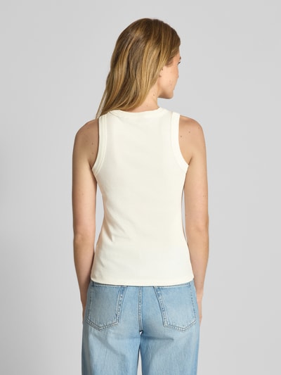 Vero Moda Slim Fit Tank Top aus Baumwoll-Mix Modell 'SMILE CAISA' Weiss 5
