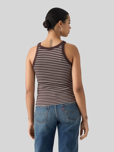 Levi's® Slim Fit Tanktop aus Baumwoll-Mix Dunkelbraun 5