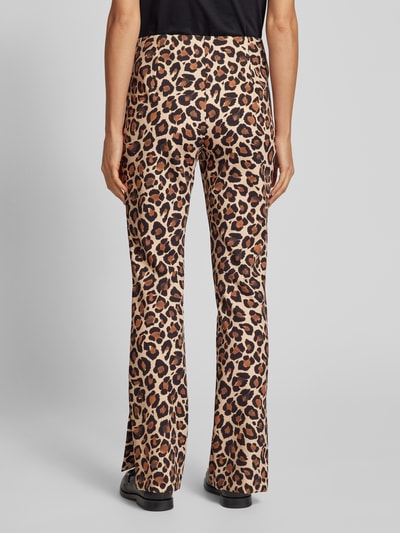 Marc Cain Regular fit stoffen broek met vaste persplooien Camel - 5