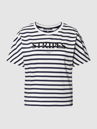 Luisa Cerano T-Shirt mit Statement-Print Offwhite 2