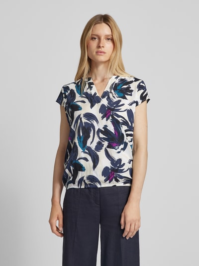 Tom Tailor Blouse met tuniekkraag Marineblauw - 4