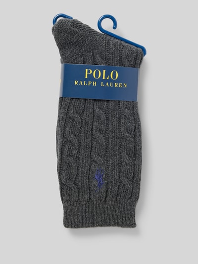 Polo Ralph Lauren Sokken met labelstitching Lichtgrijs gemêleerd - 3