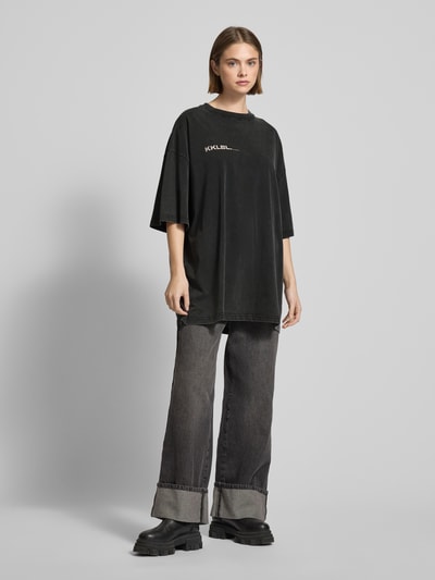 Karo Kauer Oversized T-Shirt mit Label-Print Black 1