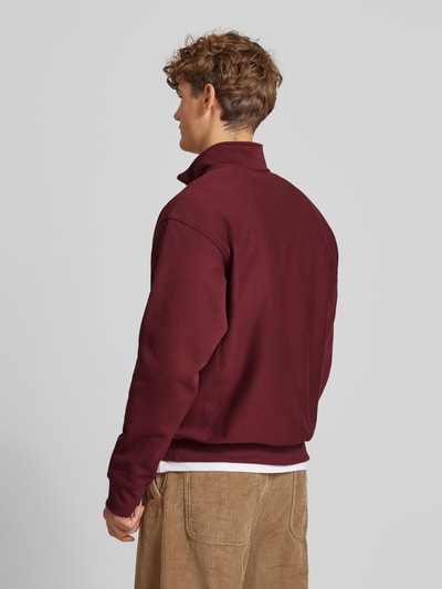 Carhartt Work In Progress Sweatshirt mit Troyer-Kragen Modell 'AMERICAN SCRIPT' Bordeaux 5