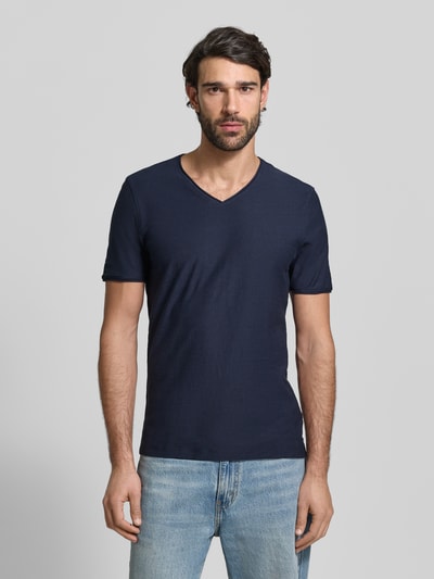 MCNEAL T-shirt met V-hals Donkerblauw - 4