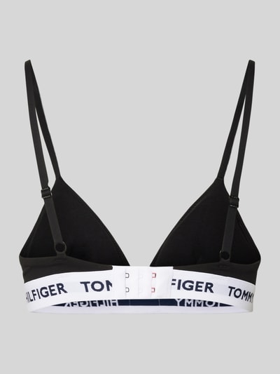 TOMMY HILFIGER Triangelbeha met labeldetail Zwart - 3