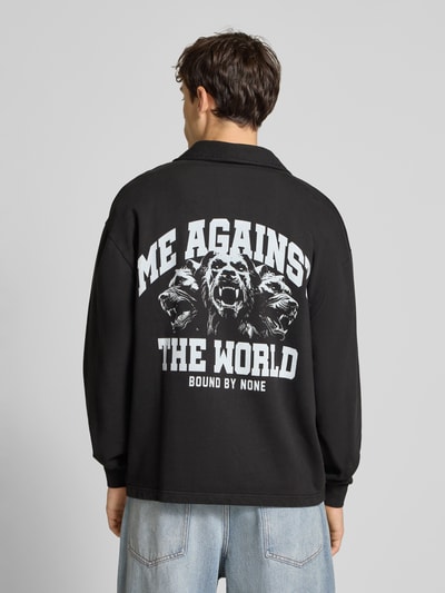 Review X MATW Sweatshirt met labeldetail Zwart - 5