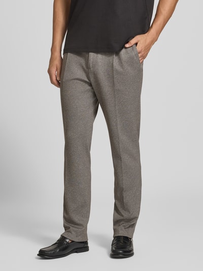 Zuitable Straight Fit Anzughose mit Baumwoll-Anteil Modell 'DiConnor' Sand 4