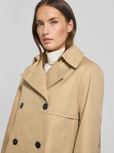 Weekend Max Mara Cropped Trenchcoat aus Baumwoll-Mix Beige 3