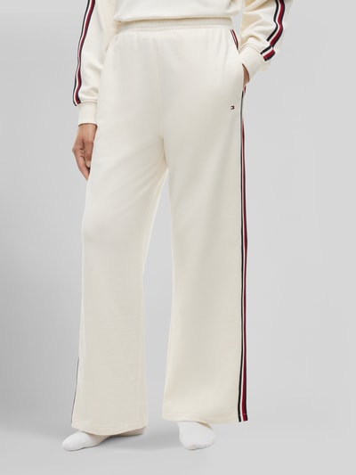 Tommy Hilfiger relaxed fit sweatpants van puur katoen Offwhite - 4
