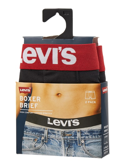 Levi's® Obcisłe bokserki z nadrukiem z logo Czarny 2