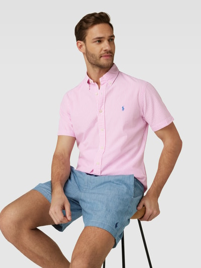 Polo Ralph Lauren Vrijetijdsoverhemd met streepmotief en button-downkraag Roze - 3