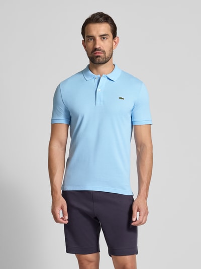 Lacoste Slim Fit Poloshirt aus reiner Baumwolle Hellblau 4