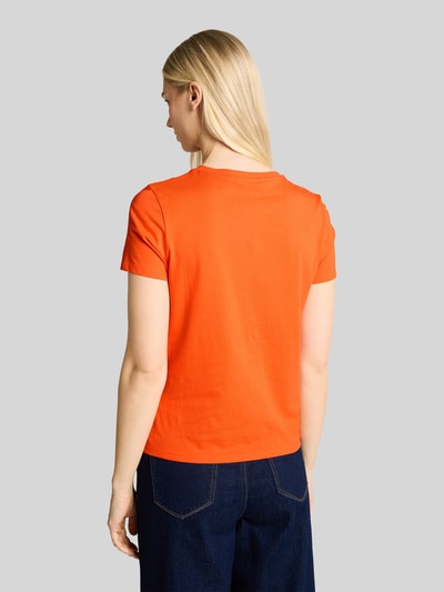Tom Tailor Denim regular fit T-shirt van puur katoen Oranje - 5