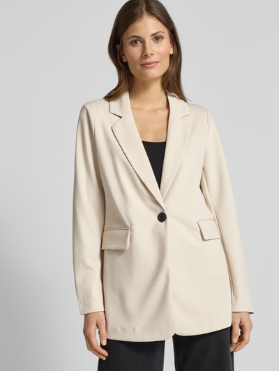 FREE/QUENT Lange blazer met reverskraag, model 'Nanni' Beige - 3