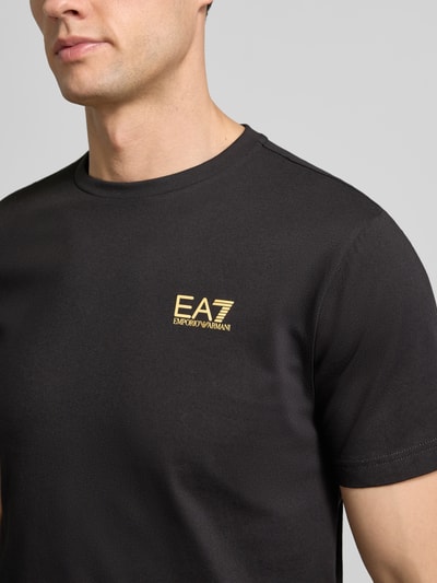 EA7 Emporio Armani T-shirt met labelprint Zwart - 3