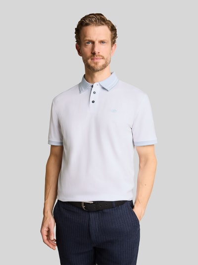 Tom Tailor Regular Fit Poloshirt aus reiner Baumwolle Weiss 4