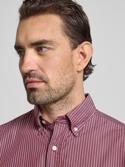 Tommy Hilfiger Regular fit vrijetijdsoverhemd van puur katoen Bordeaux - 3