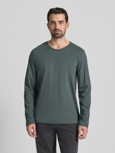 Armedangels Relaxed Fit Langarmshirt aus reiner Bio-Baumwolle Modell 'MAARKOS' Anthrazit 4