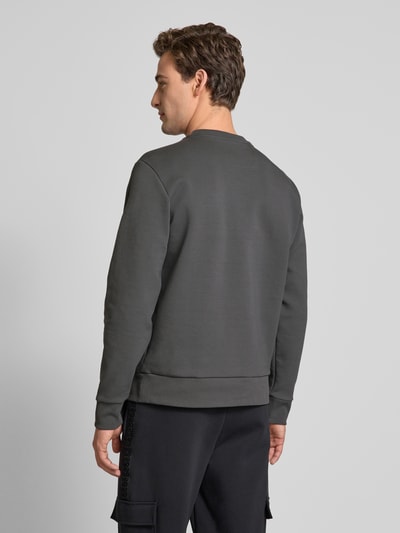 BOSS Green Sweatshirt mit Label-Print Modell 'Salbo' Anthrazit 5