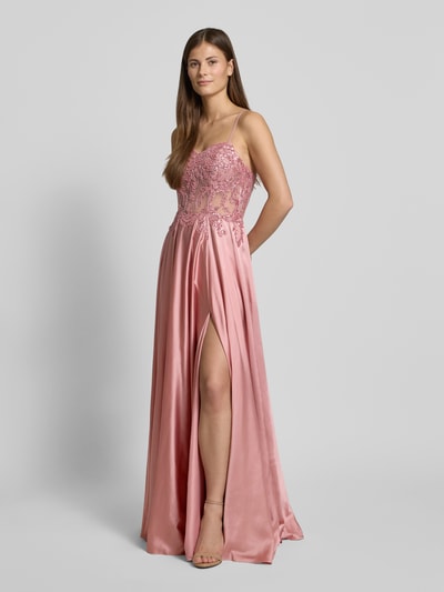 Mascara Abendkleid mit Paillettenbesatz Rosa 1