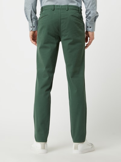 Hiltl Slim straight fit chino met stretch, model 'Thiago' Groen - 5