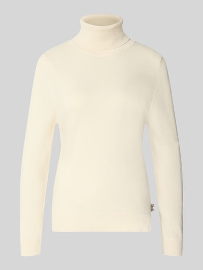 Barbour Regular Fit Rollkragenpullover aus Woll-Baumwoll-Mix Ecru 1