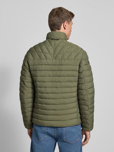 Napapijri Kurtka pikowana o kroju regular fit ze stójką z podszewką model ‘Lapaz’ Oliwkowy 5