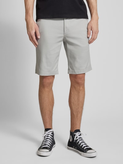 Jack & Jones Regular Fit Chinoshorts mit Gürtelschlaufen Modell 'DAVE' Hellgrau 4