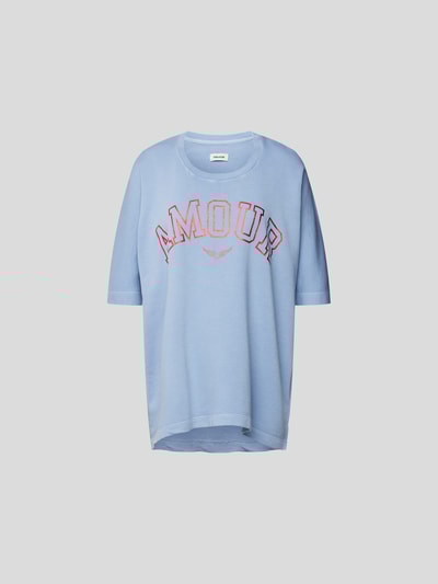 Zadig & Voltaire T-Shirt mit Statement-Print Ozean Blau 2