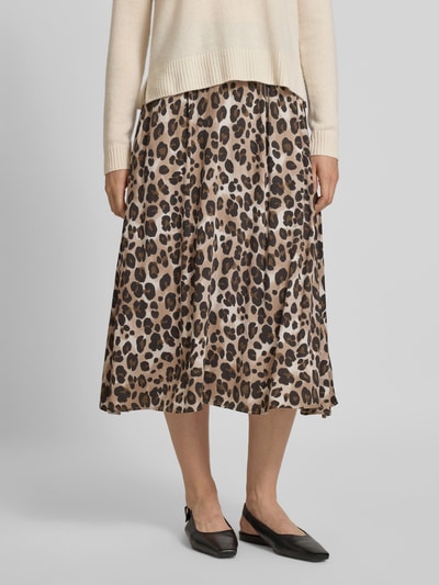 Smith and Soul Midi-rok met plooien Beige - 4