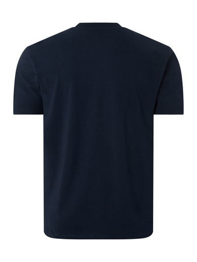 Selected Homme T-shirt z prążkowanym, okrągłym dekoltem model ‘RELAXCOLMAN’ Granatowy 3