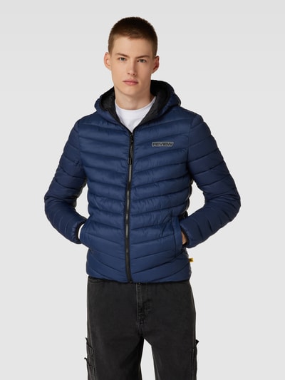 REVIEW Steppjacke mit Kapuze Dunkelblau 4