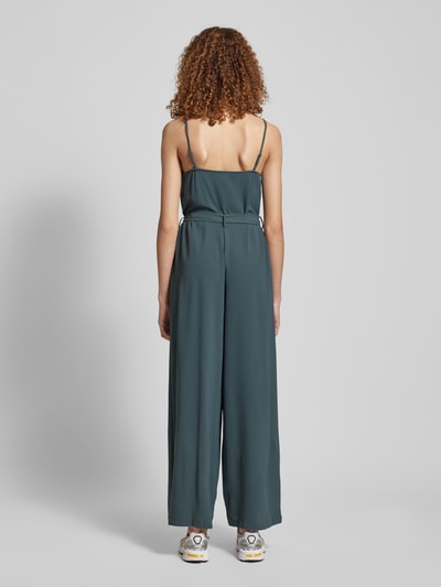 Only Jumpsuit met strikceintuur, model 'CALI' Rietgroen - 5