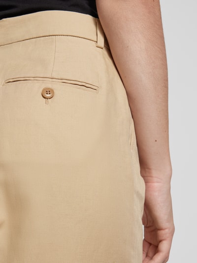 Weekend Max Mara Flared Cut Stoffhose mit Gürtelschlaufen Modell 'ZIRCONE' Sand 3