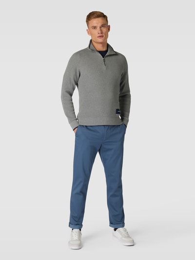 Tommy Hilfiger Pants Regular Fit Chino mit Strukturmuster Modell 'DENTON' Blau 1