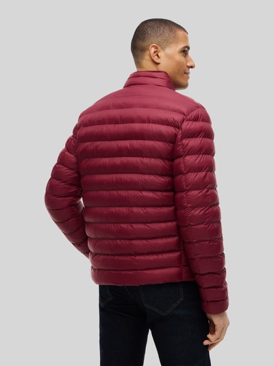 Tommy Hilfiger Regular fit gewatteerd jack met gestikt logo Bordeaux - 5