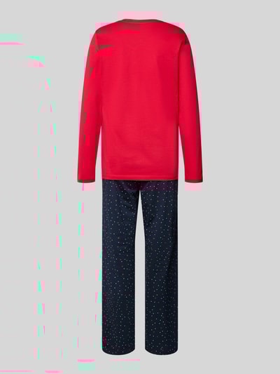 Schiesser Pyjama met ronde hals Rood - 3