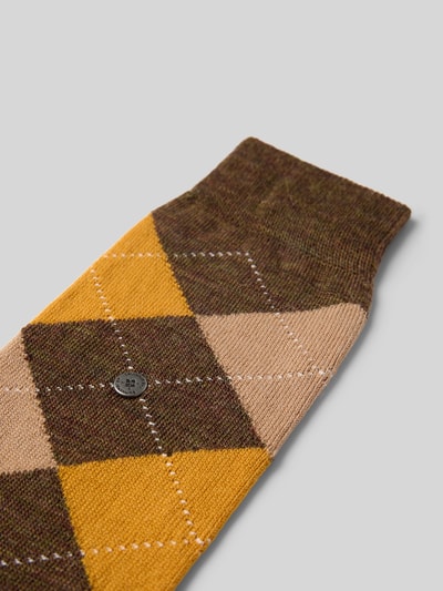 Burlington Socken aus Schurwolle-Mix Modell 'Marylebone' Mittelbraun 2
