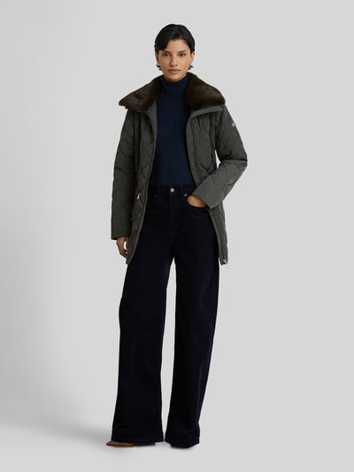 Lauren Ralph Lauren Steppjacke mit Taillengürtel Khaki 1