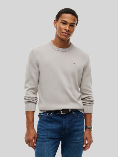 Tommy Jeans Regular Fit Pullover aus reiner Baumwolle Beige 4