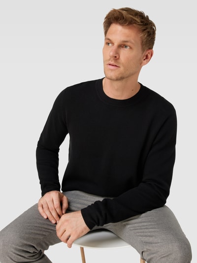 Jake*s Studio Men Pullover mit Rundhalsausschnitt Black 3