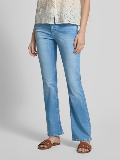 Angels Bootcut Jeans mit Logo-Patch Modell 'LENI' Hellblau 4