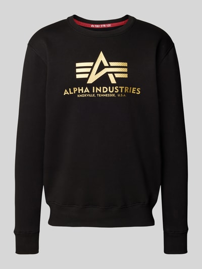 Alpha Industries Sweatshirt met ronde hals Zwart - 2