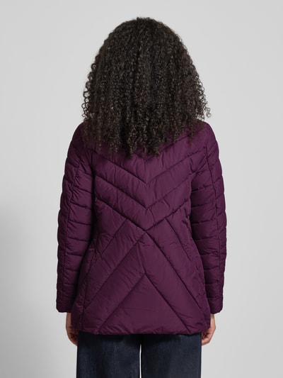 Christian Berg Woman Selection Gewatteerd jack met ritszakken Aubergine - 5